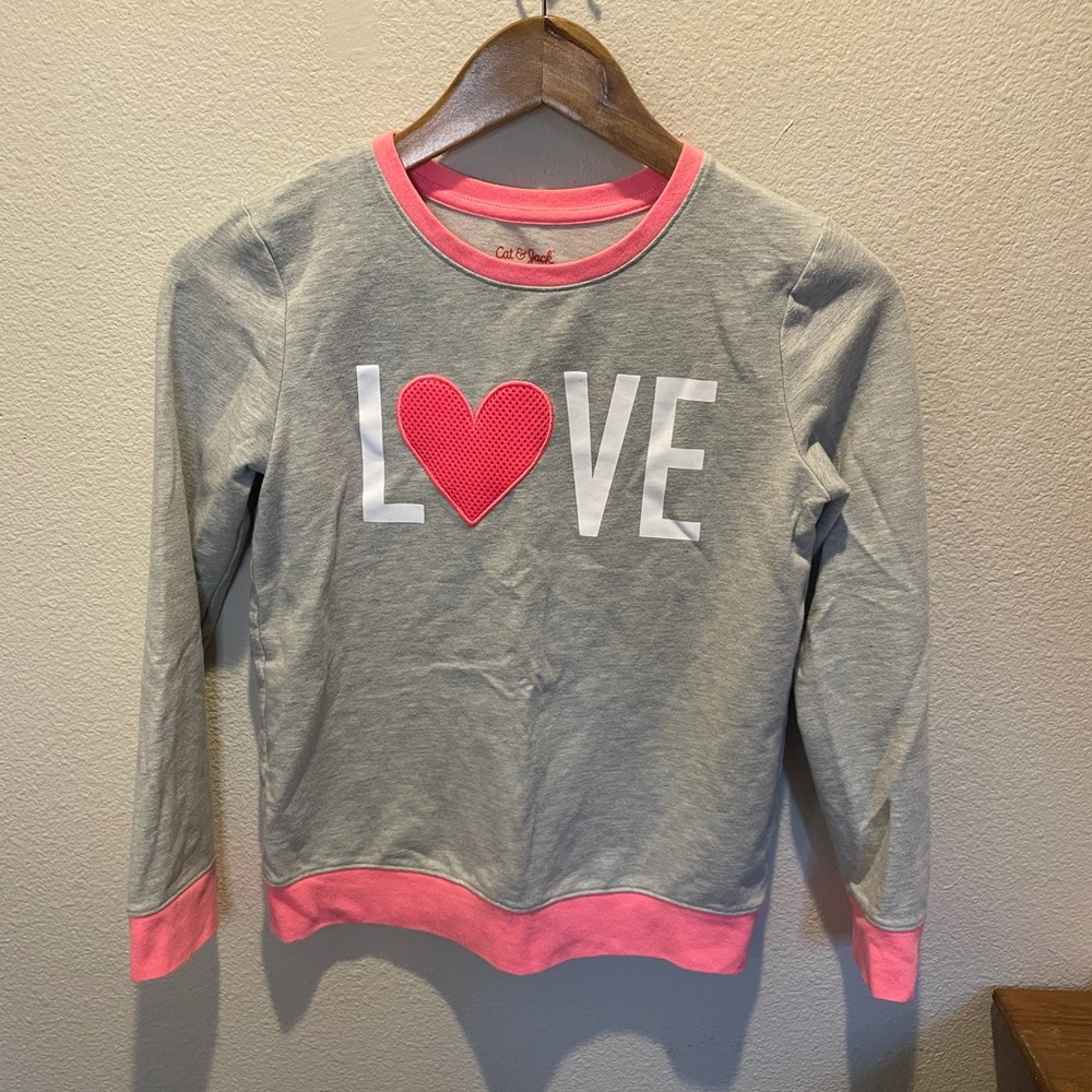 Cat and Jack Heart Sweatshirt